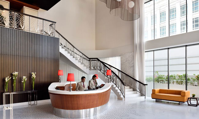 Stainless steel handrails for Movenpick hotel srilanka
